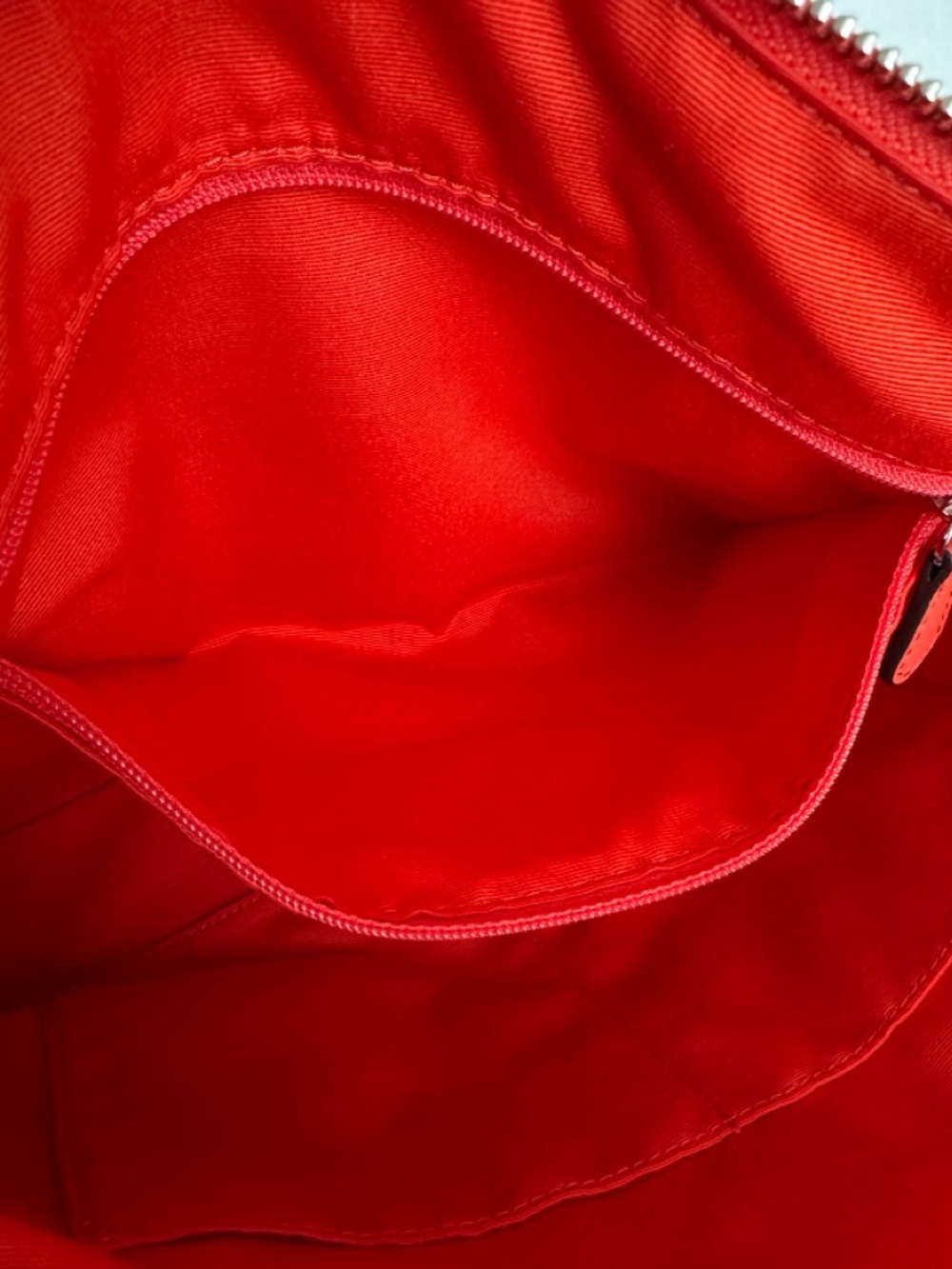 Coach Coral Red Pebbled Leather Satchel Crossbody Shoulder Bag Zip Top Classic - Picture 9 of 13